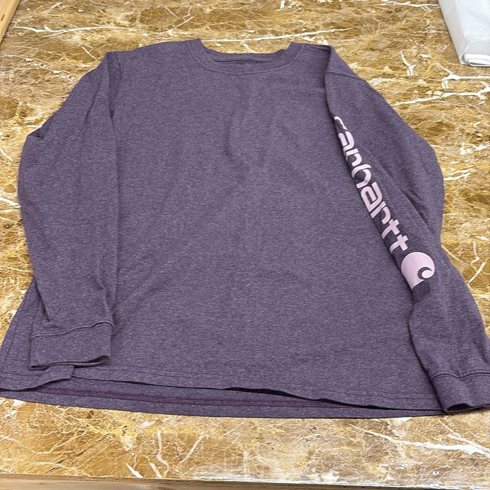 Carhartt long sleeve shirt size large 12-14